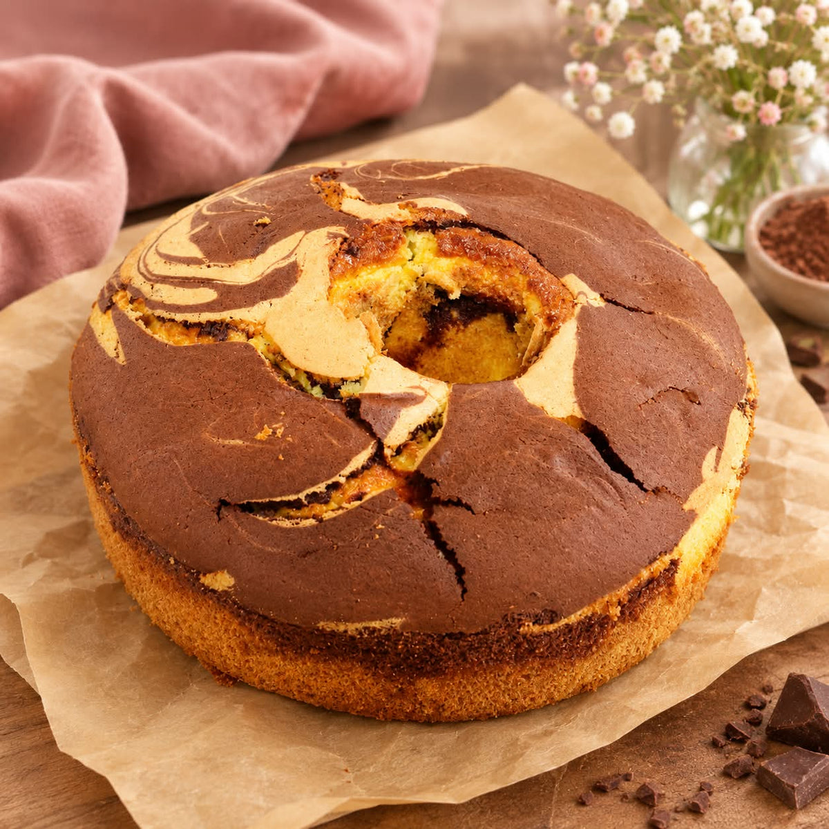 Ciambellone bicolore